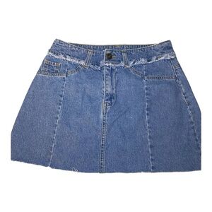 Noisy May denim short skirt, size XS, with distressing, two rear pockets…